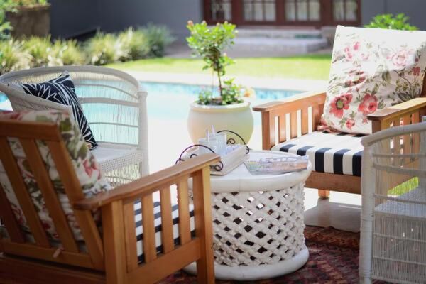Dancing River Guesthouse - garden terrace and pool, Three Rivers, Vereeniging